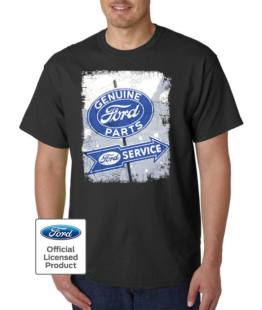 FORD Parts & Service Vintage T-Shirt / F-150 Truck Garage Shop Mechanic Licensed