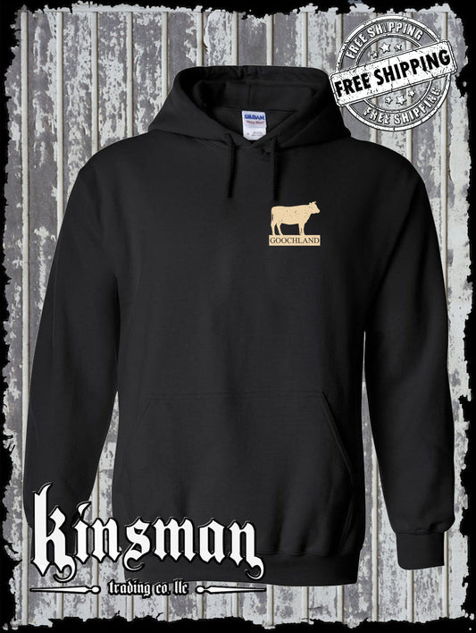 Goochland Cow Hoodie / Sweatshirt Richmond Virginia Country