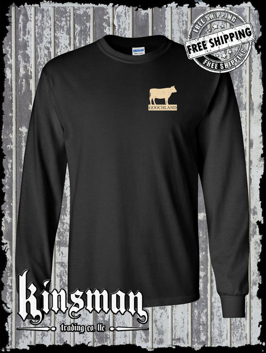 Goochland Cow Long Sleeve T-Shirt Richmond Virginia Country