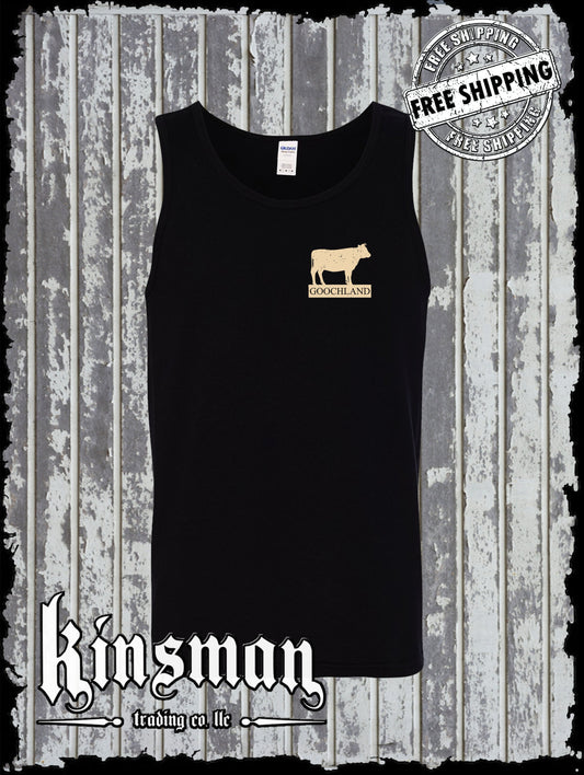 Goochland Cow Tank Top T-Shirt Richmond Virginia Country