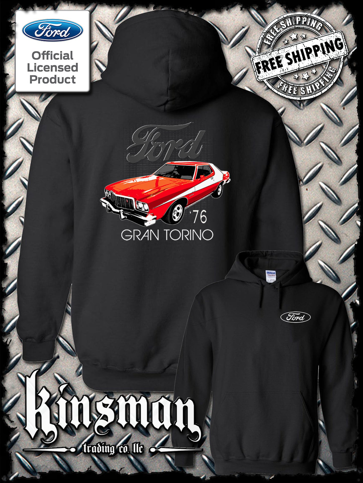 Ford 76 Gran Torino Hoodie / Sweatshirt American Horsepower