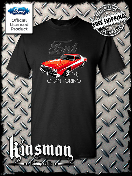 Ford 76 Gran Torino T-Shirt American Horsepower
