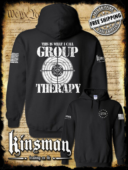 Group Therapy 2nd Amendment Pro-Gun 2-Sided Hoodie / Sweatshirt Funny