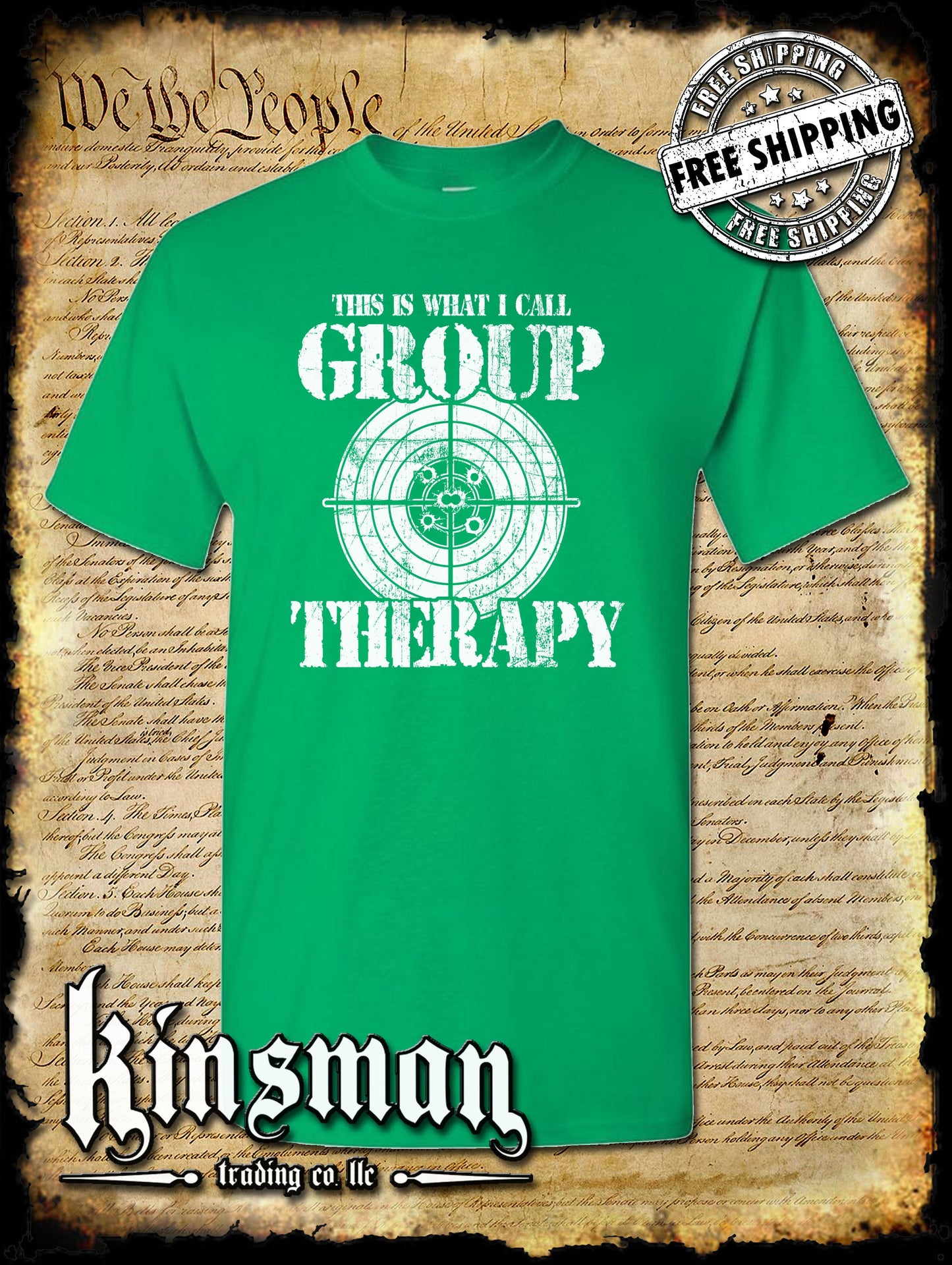 Group Therapy 2nd Amendment Pro-Gun T-Shirt Funny