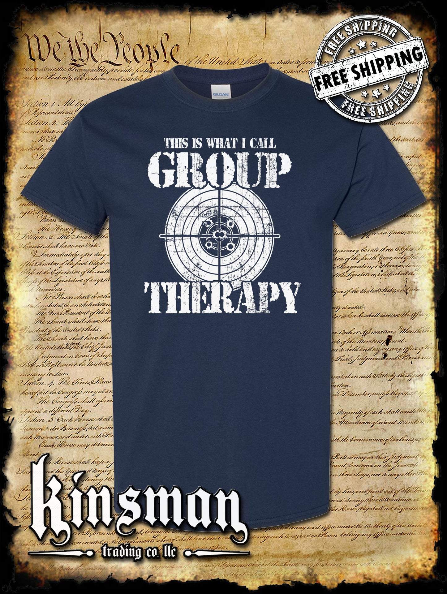 Group Therapy 2nd Amendment Pro-Gun T-Shirt Funny