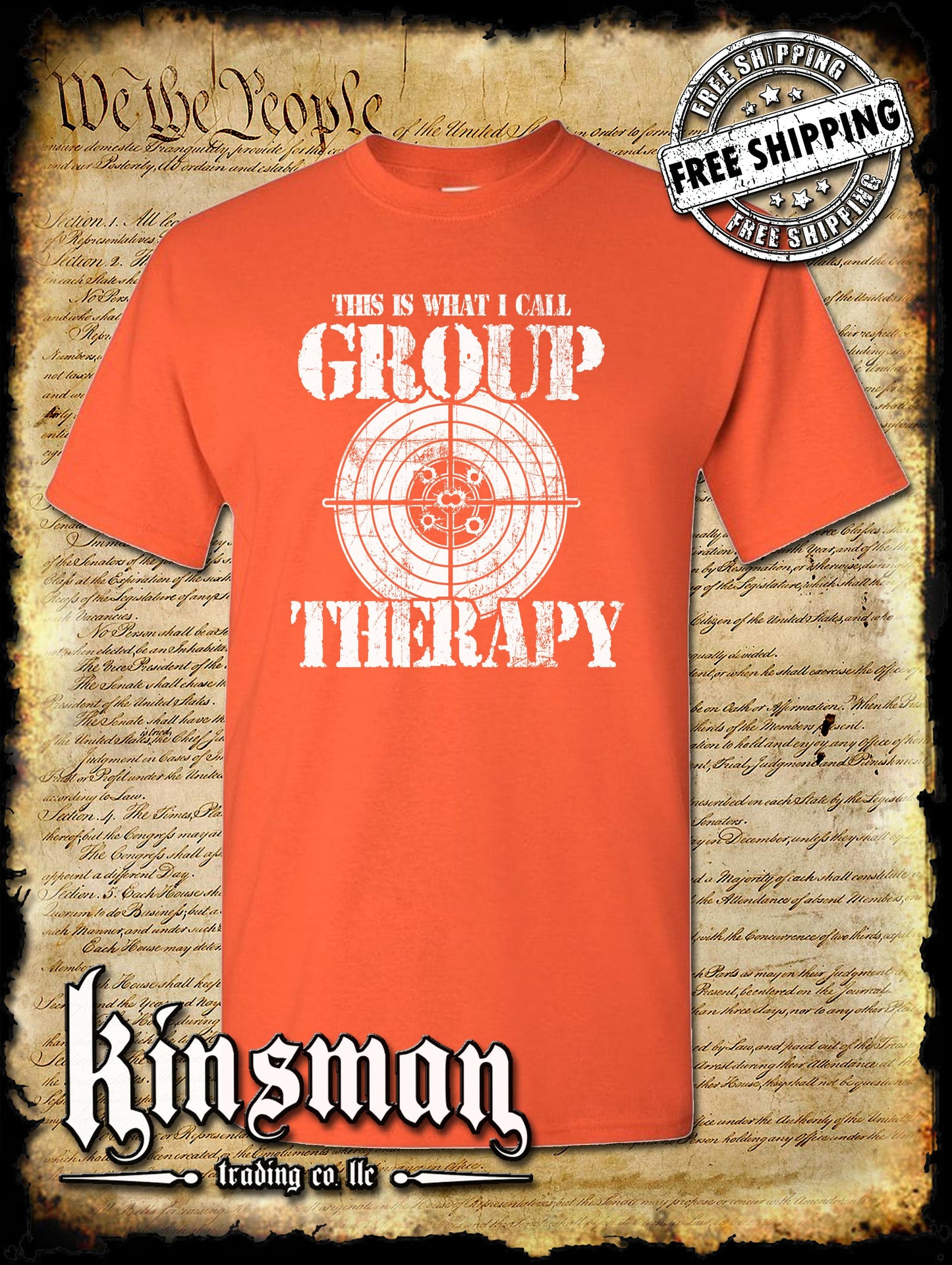Group Therapy 2nd Amendment Pro-Gun T-Shirt Funny