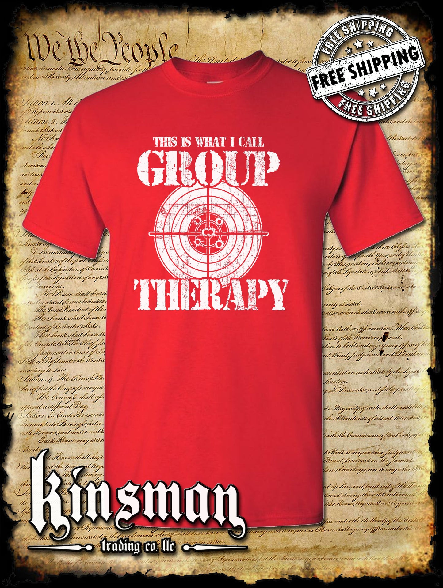 Group Therapy 2nd Amendment Pro-Gun T-Shirt Funny