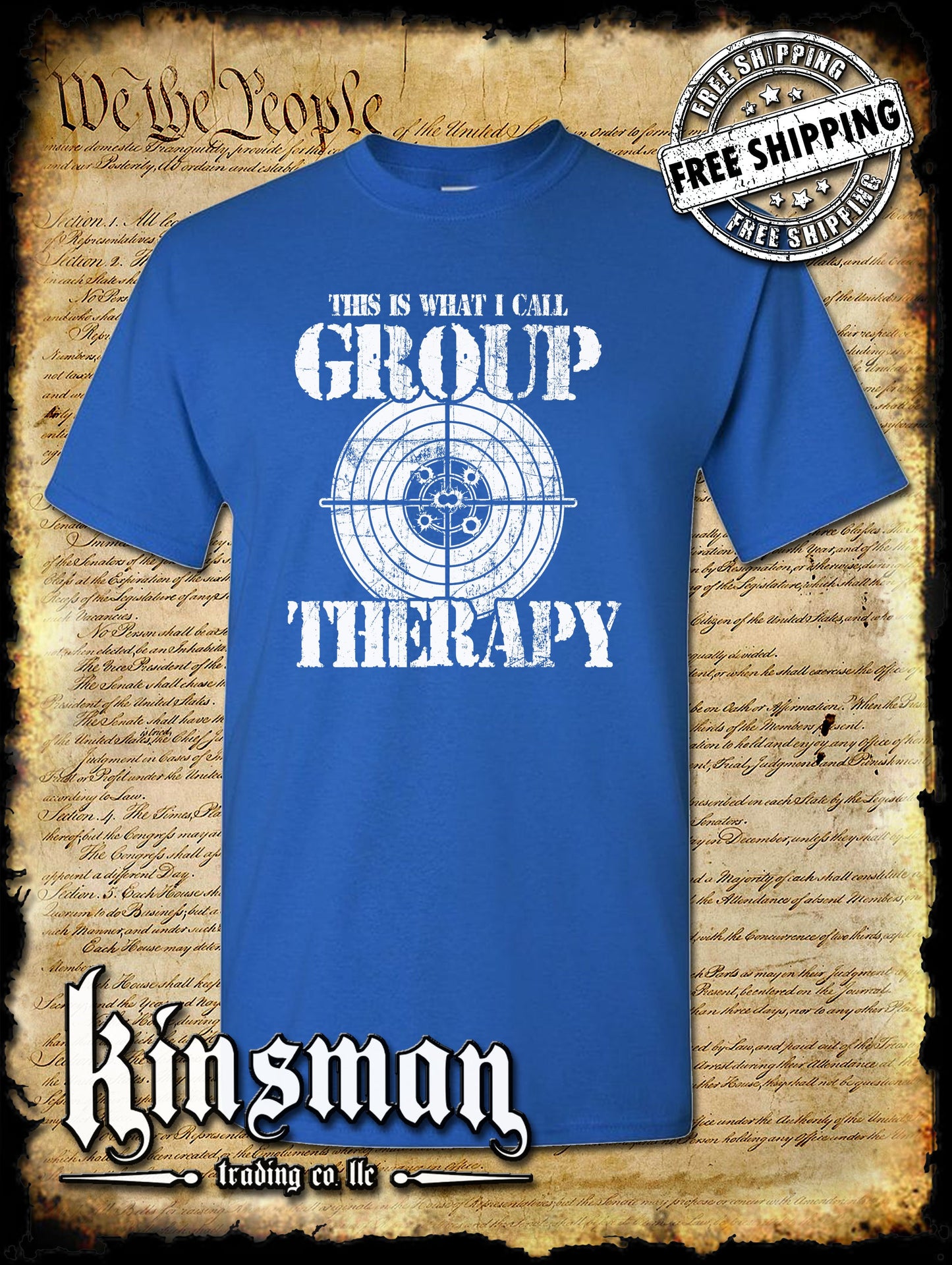 Group Therapy 2nd Amendment Pro-Gun T-Shirt Funny