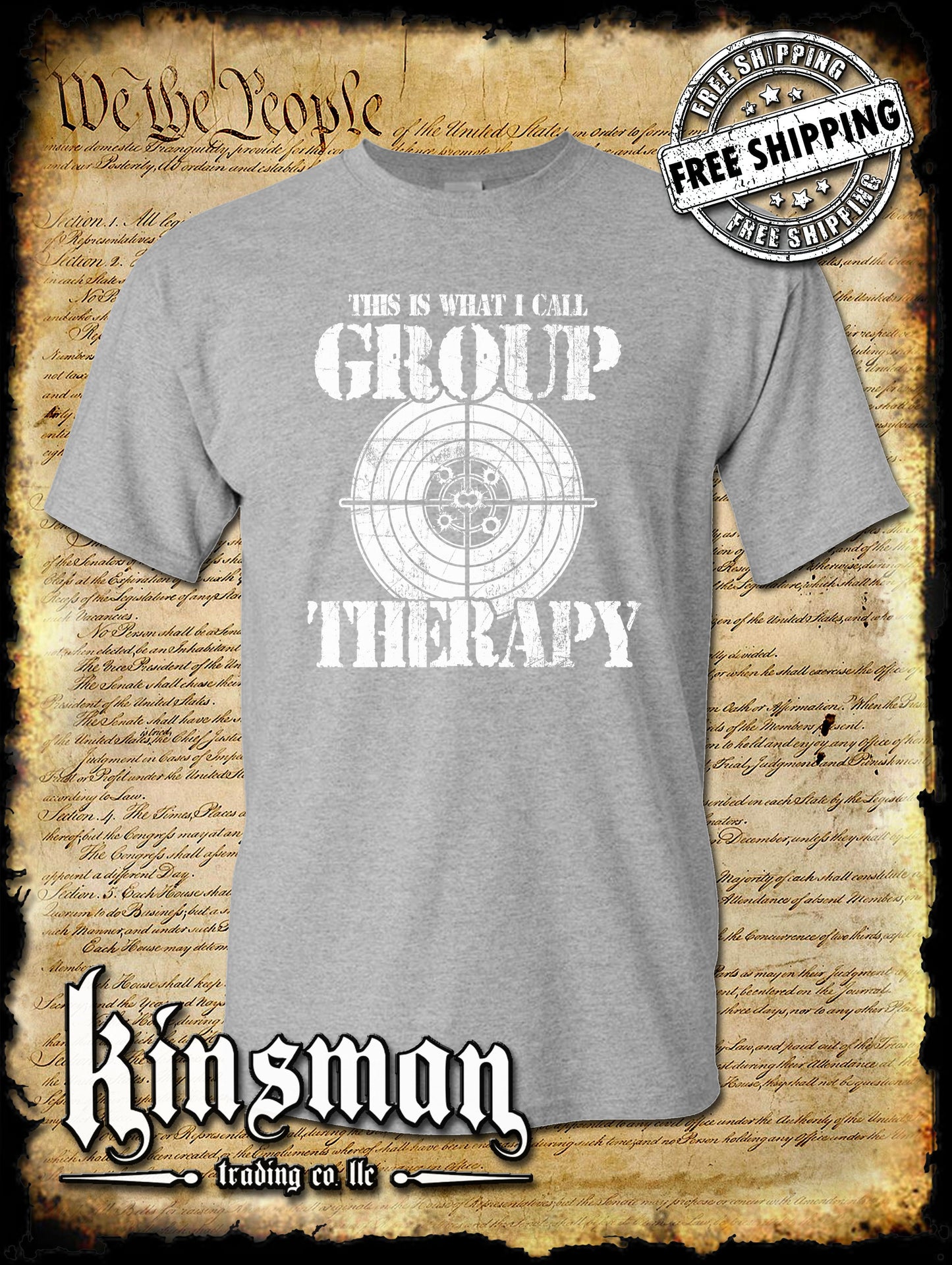 Group Therapy 2nd Amendment Pro-Gun T-Shirt Funny