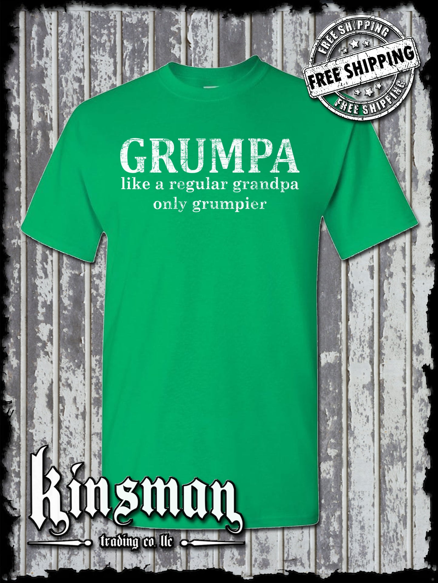 GRUMPA T-Shirt - Like A Grandpa Only Grumpier Funny Father's Day Gift