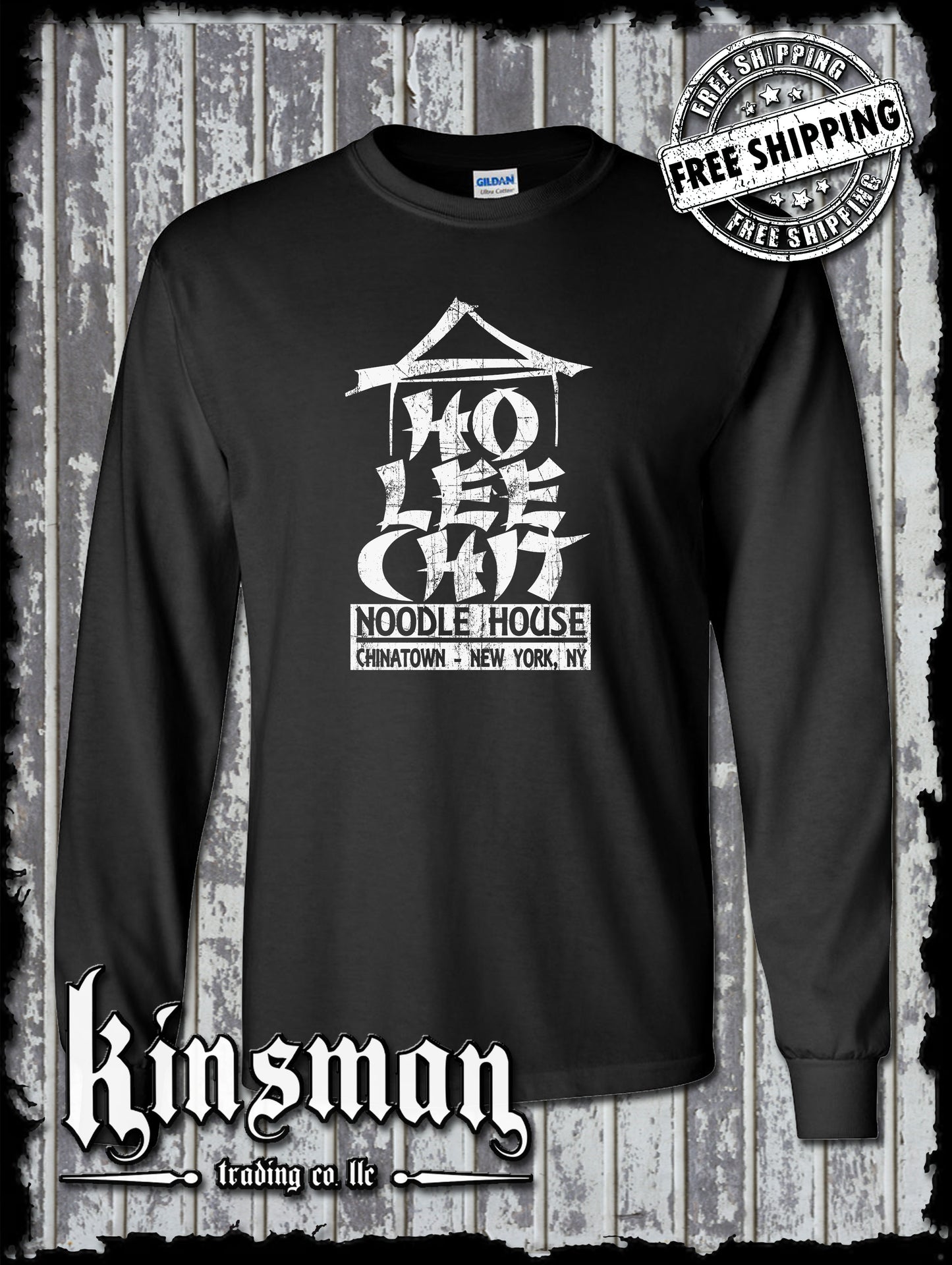 Ho Lee Chit Long Sleeve T-Shirt - Chinese Buffet Noodle House Adult Humor
