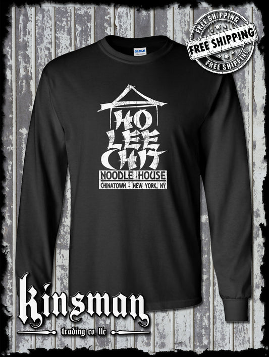 Ho Lee Chit Long Sleeve T-Shirt - Chinese Buffet Noodle House Adult Humor