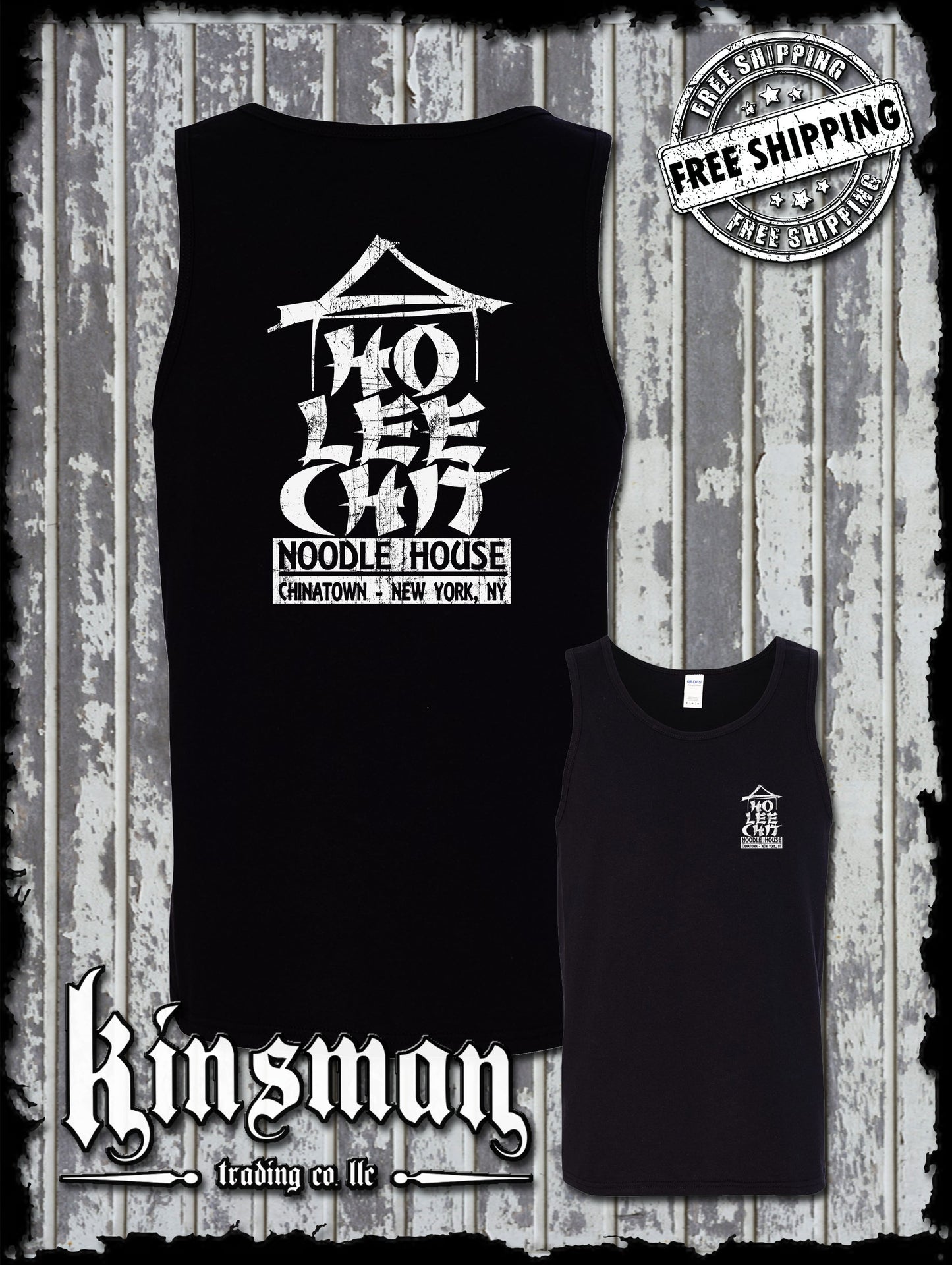 Ho Lee Chit 2-Sided Tank Top T-Shirt -Chinese Buffet Noodle House Adult Humor Holy Sh*t!