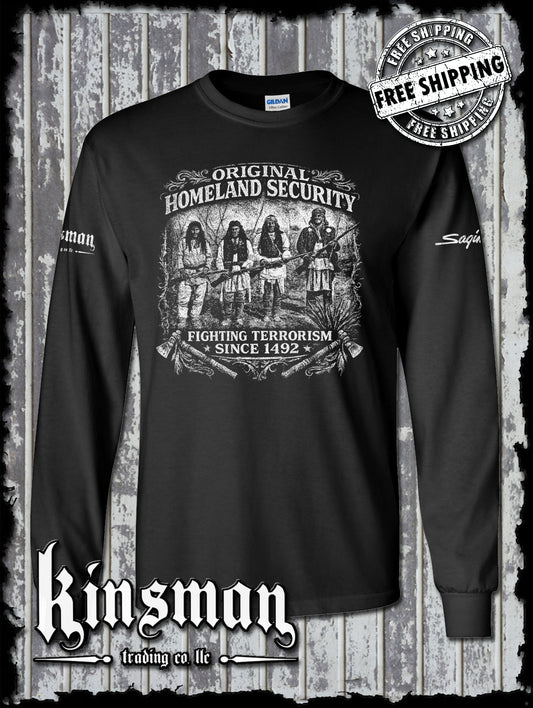 Fighting Terrorism Since 1492 Long Sleeve T-Shirt Native American Indian