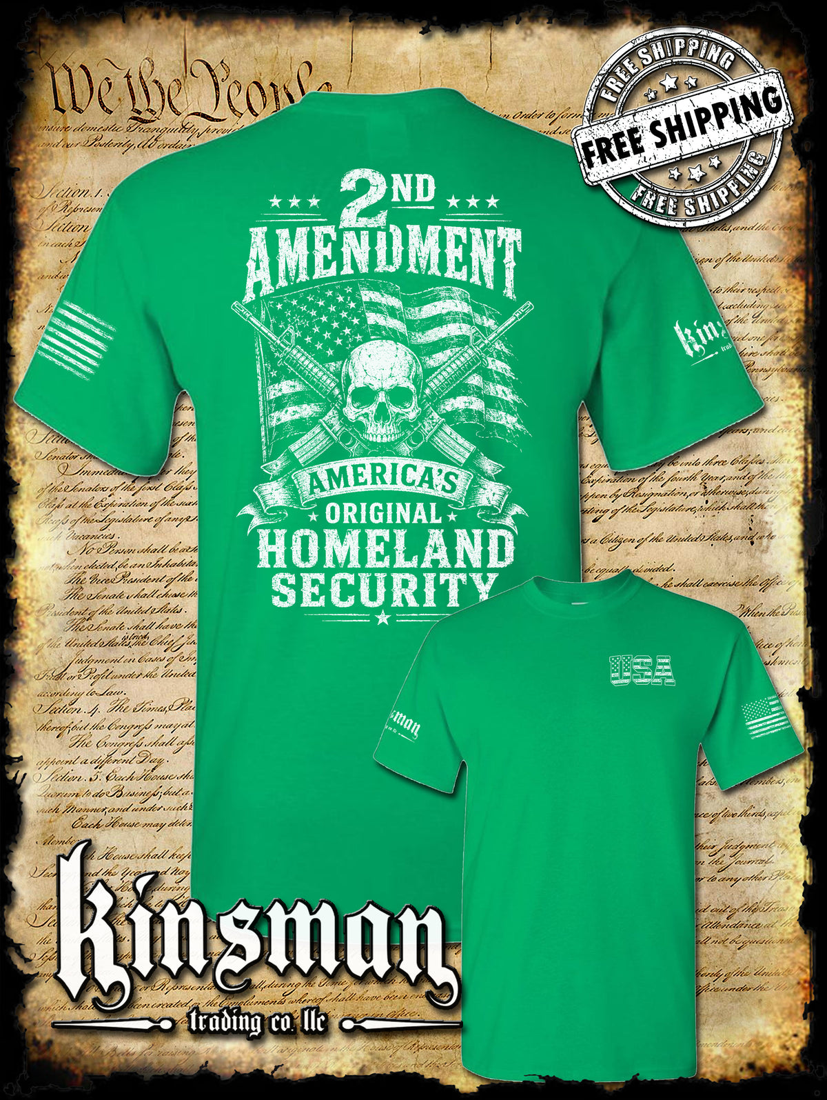2nd Amendment America's Original Homeland Security T-Shirt