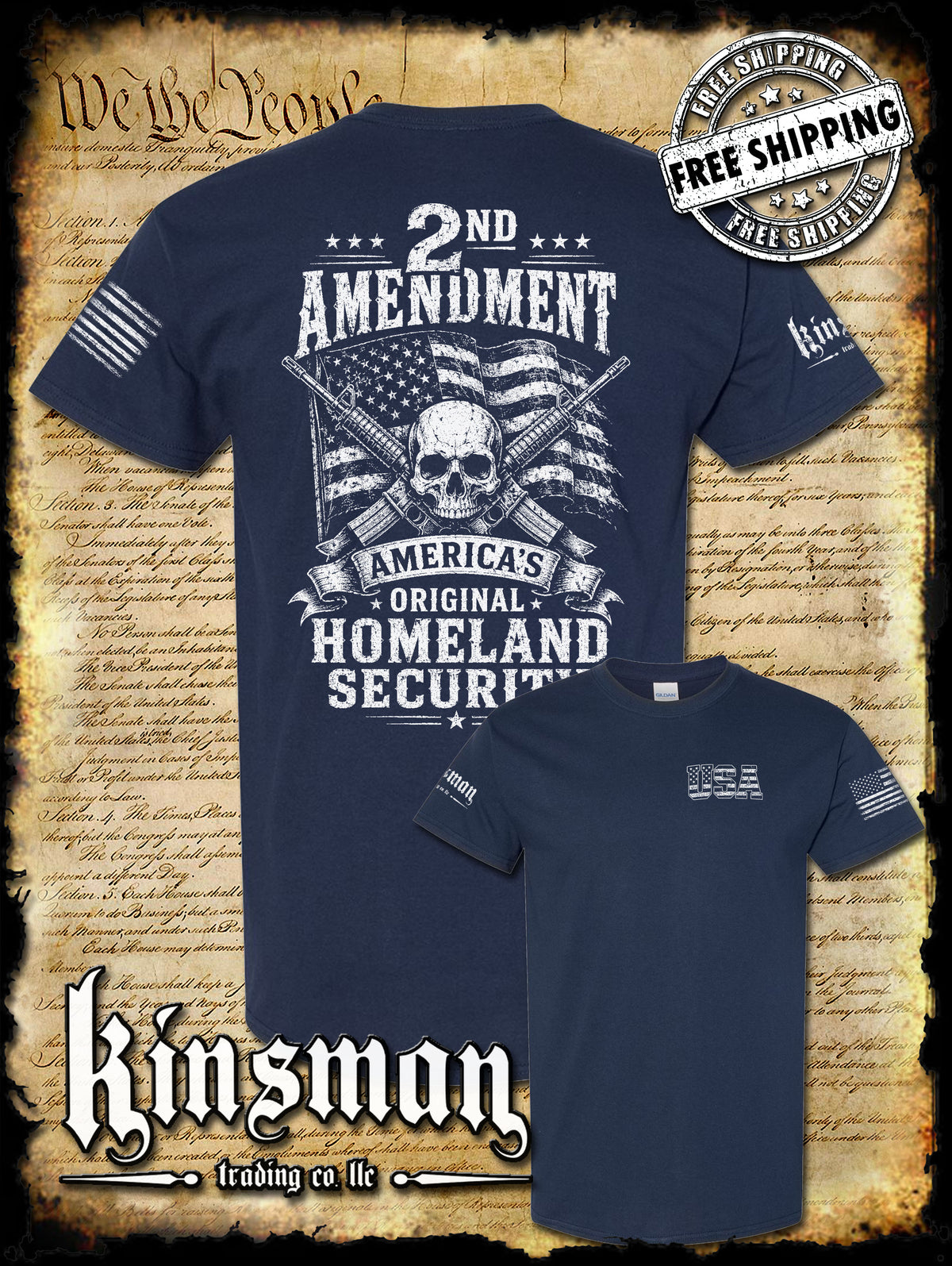 2nd Amendment America's Original Homeland Security T-Shirt