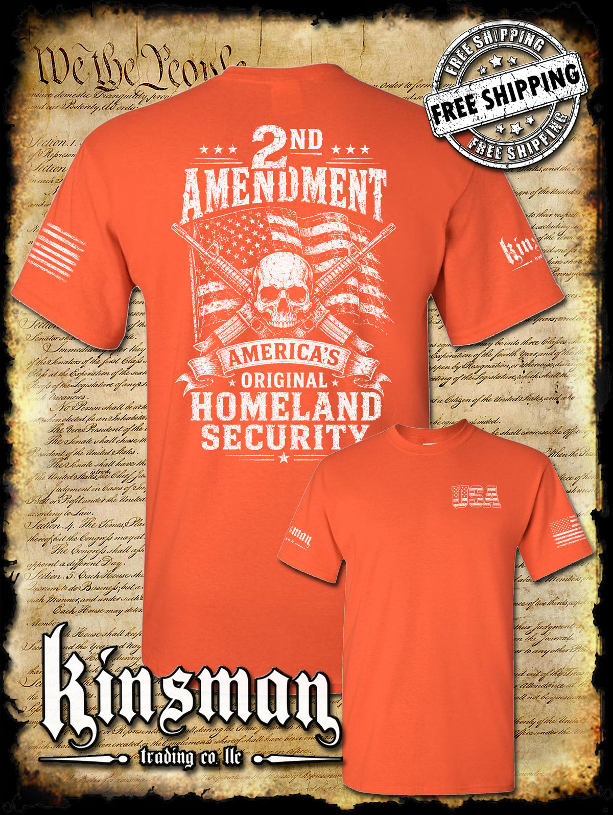 2nd Amendment America's Original Homeland Security T-Shirt