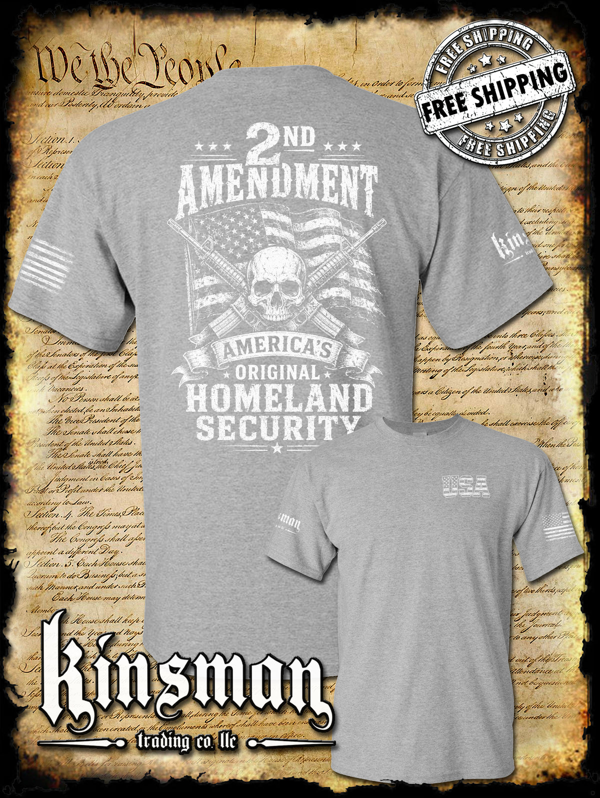 2nd Amendment America's Original Homeland Security T-Shirt