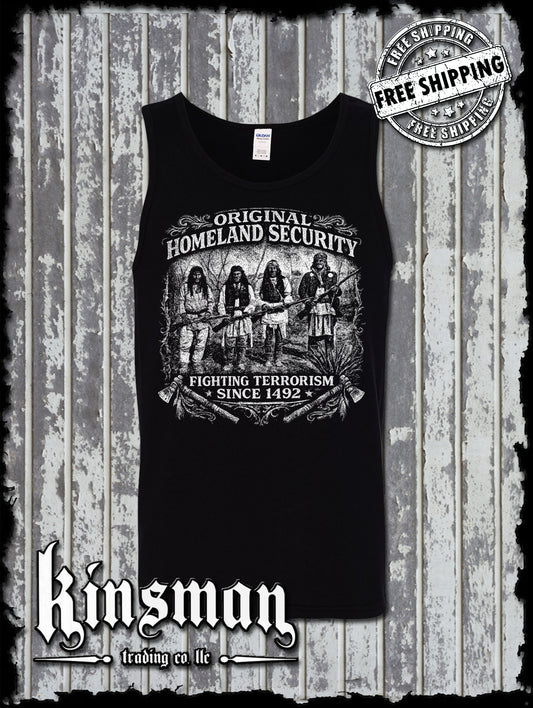 Fighting Terrorism Since 1492 Tank Top T-Shirt Native American Indian