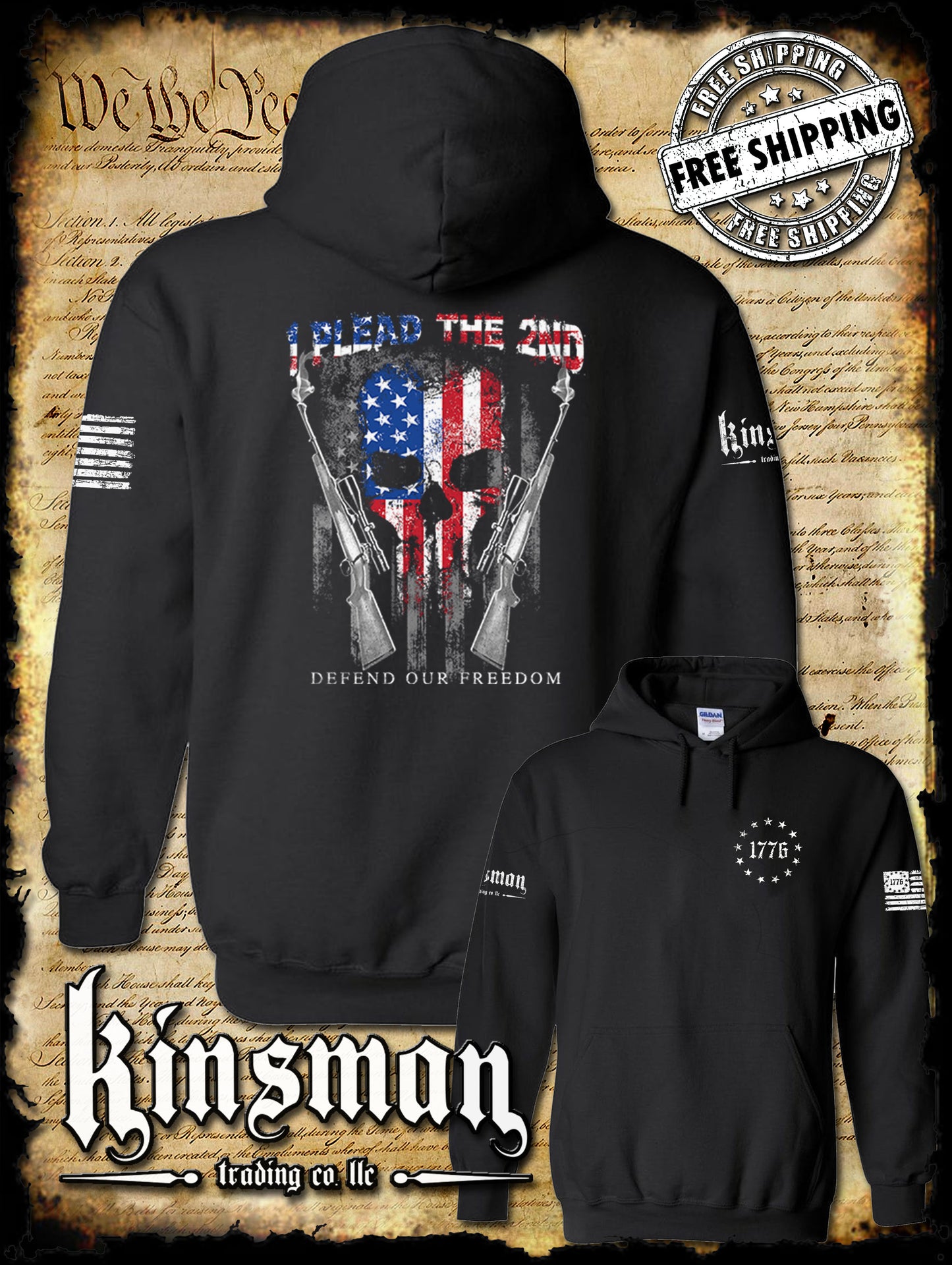 I Plead The 2nd Defend Our Freedom Hoodie / Sweatshirt