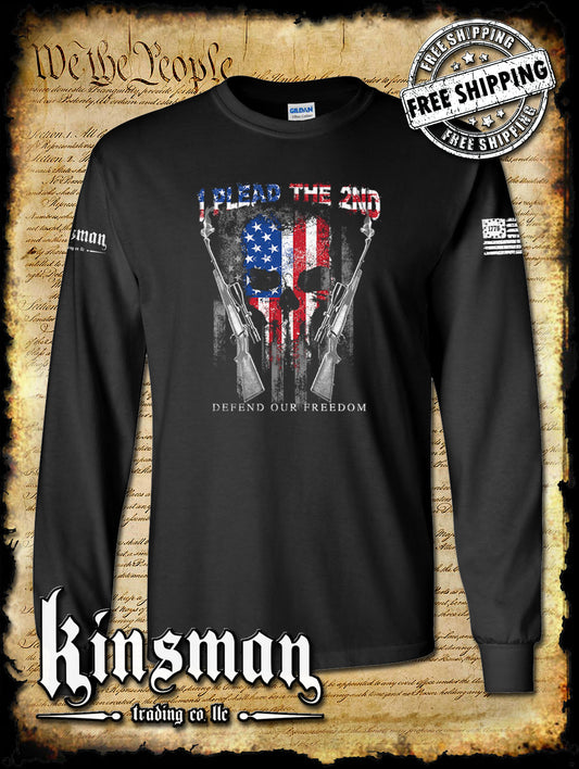 I Plead The 2nd Defend Our Freedom Long Sleeve T-Shirt