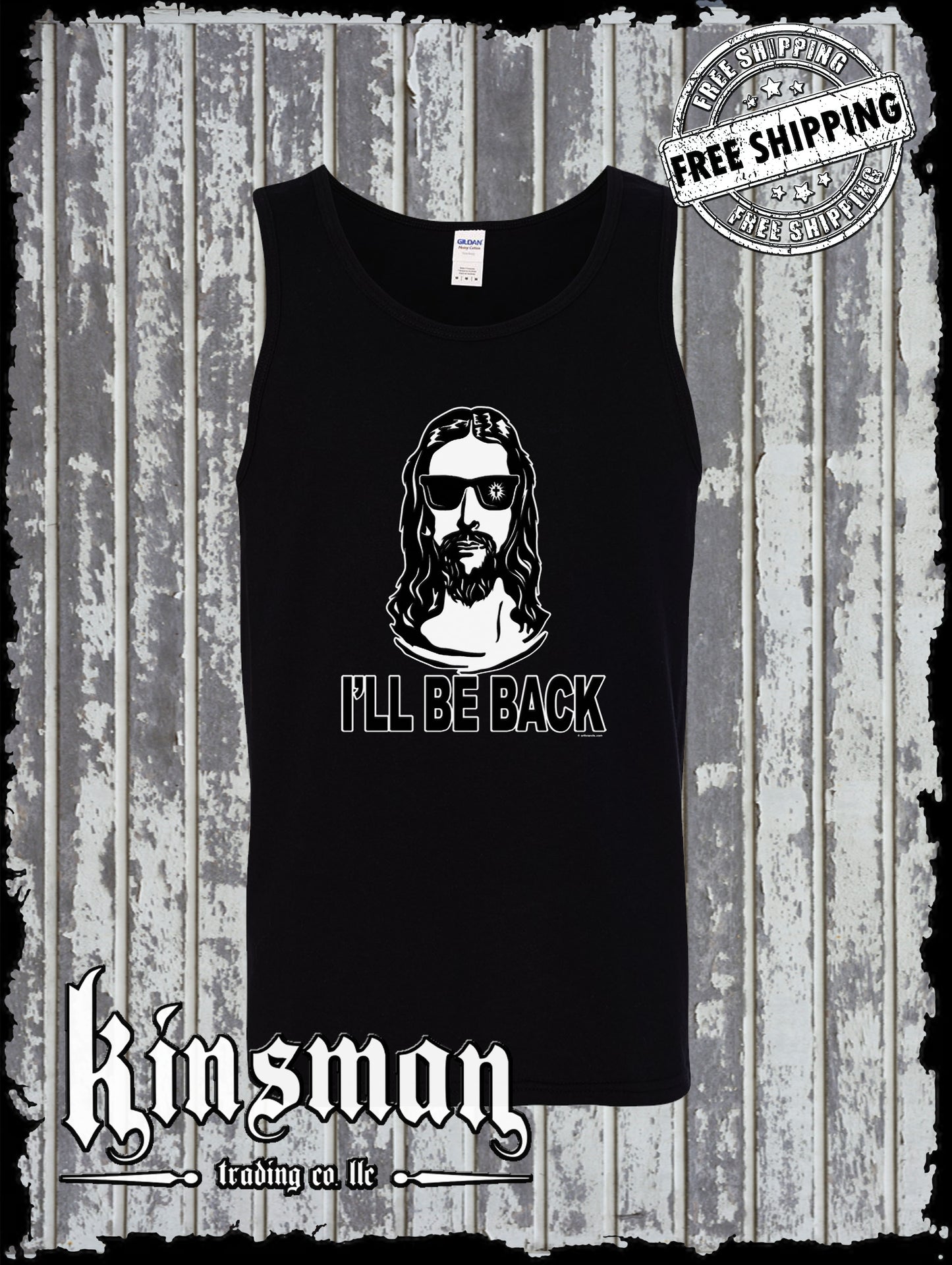 I'll Be Back Jesus Tank Top T-Shirt - God Christian / Catholic Faith