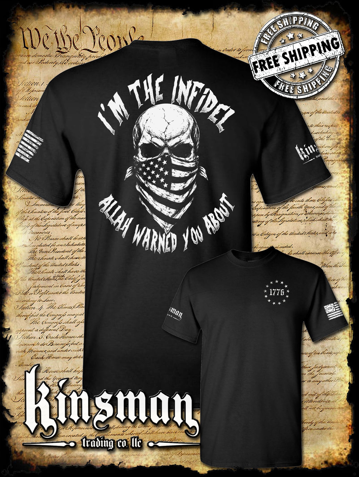 I'm The Infidel Allah Warned You About T-Shirt
