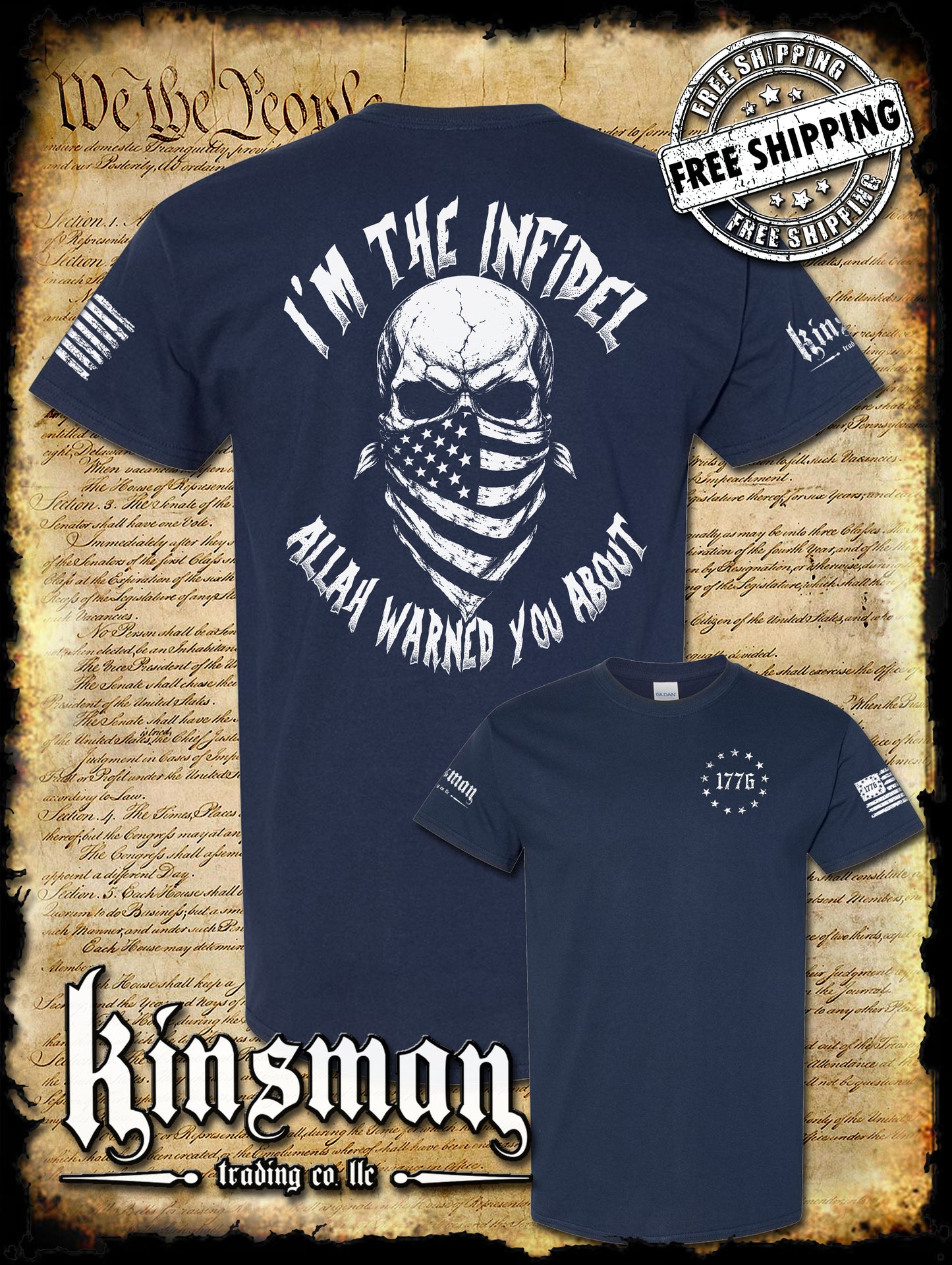 I'm The Infidel Allah Warned You About T-Shirt