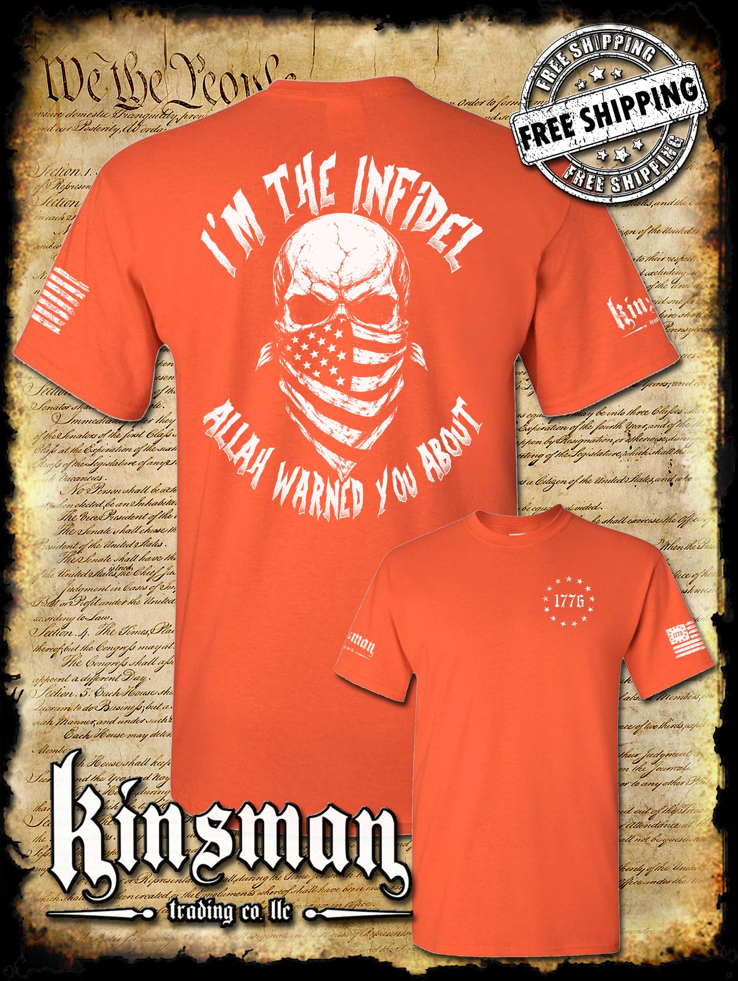 I'm The Infidel Allah Warned You About T-Shirt