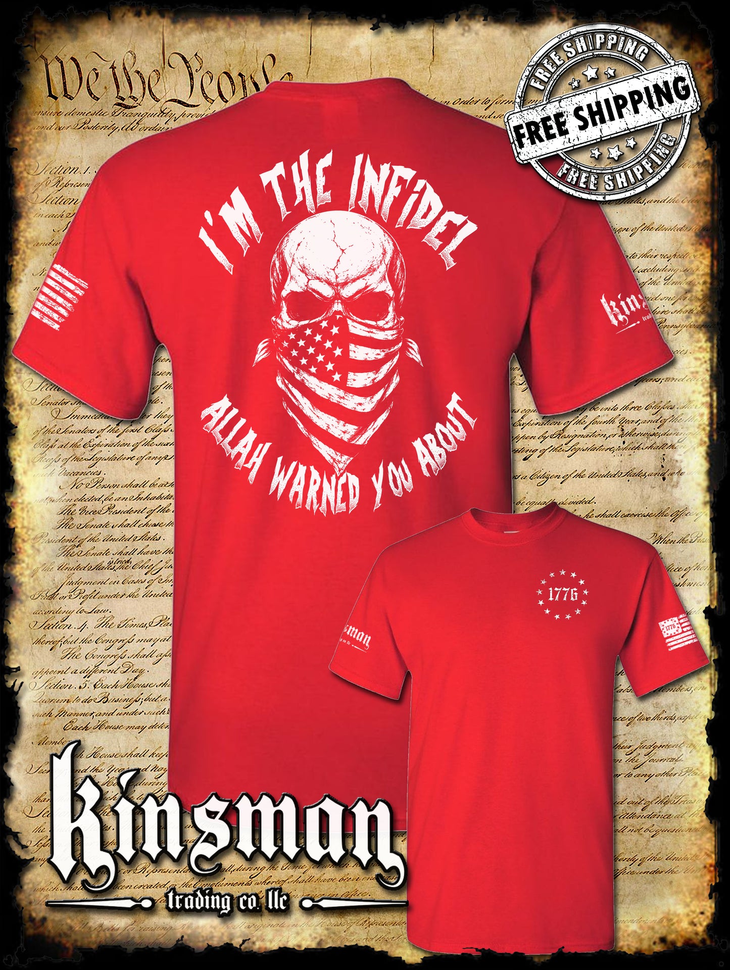 I'm The Infidel Allah Warned You About T-Shirt