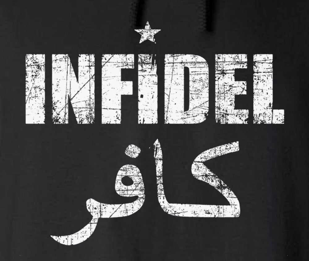 Infidel 2-Sided Hoodie - USA Patriotic Freedom Military Pro Gun Rights