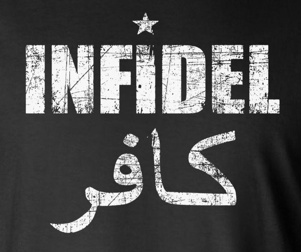 Infidel 2-Sided Long Sleeve T-Shirt - USA Patriotic Freedom Military Pro Gun Rights