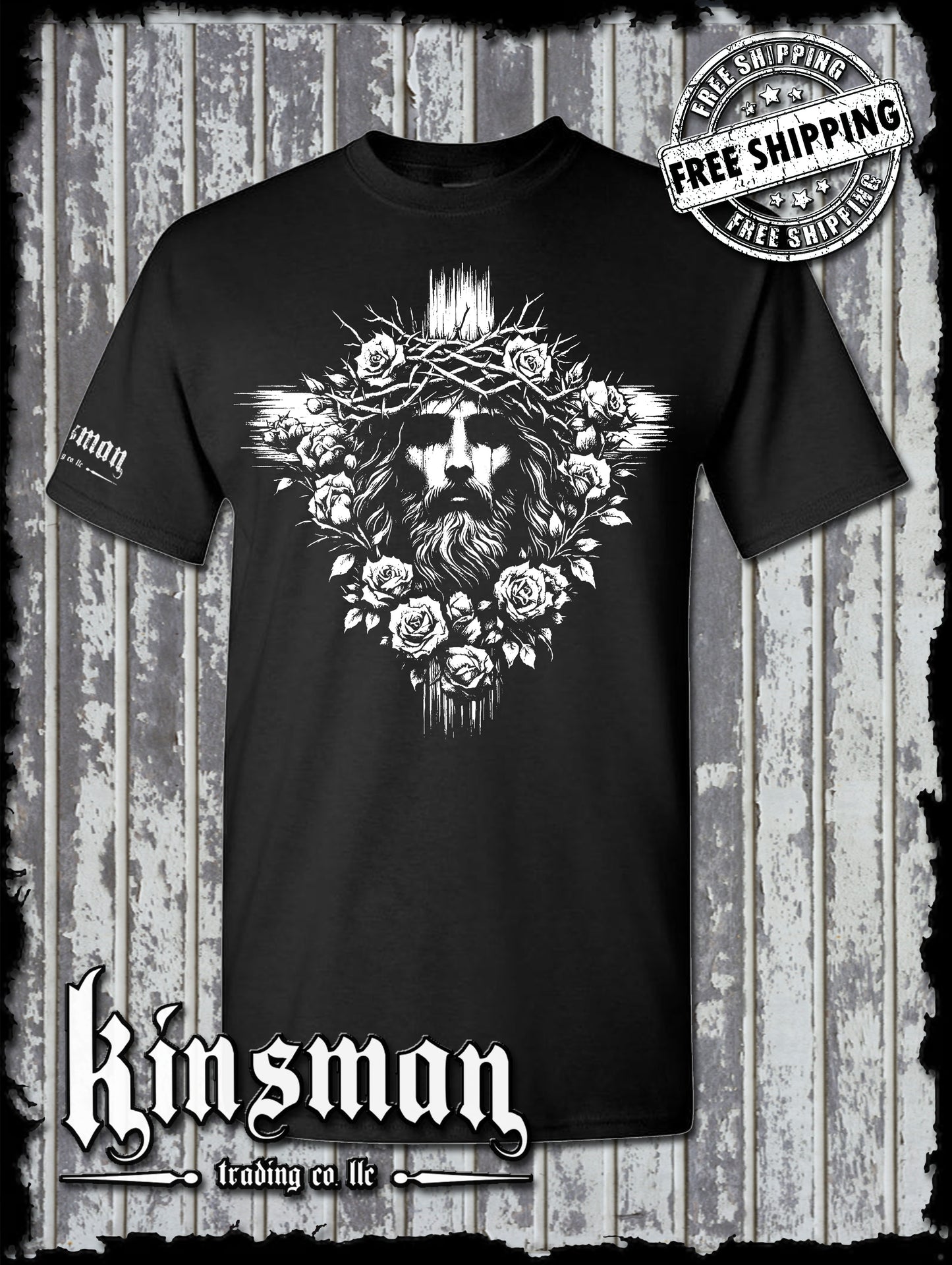 Jesus Cross Roses T-Shirt