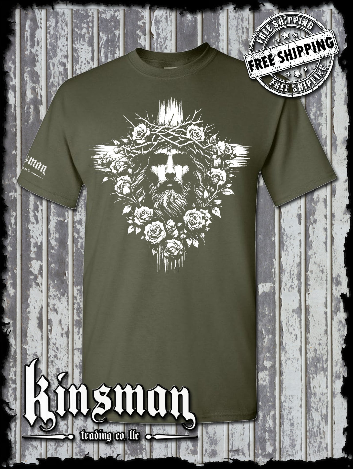 Jesus Cross Roses T-Shirt