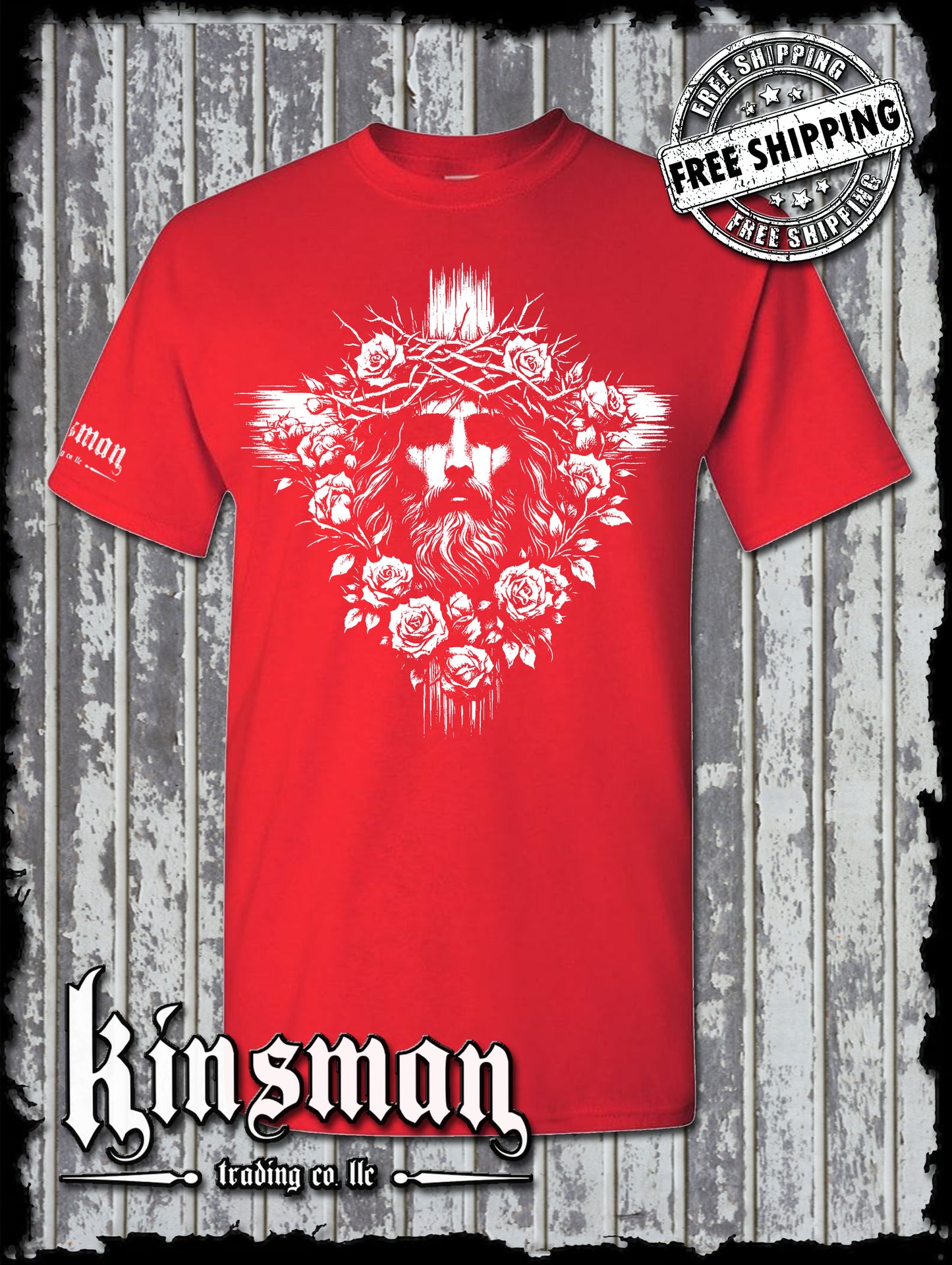Jesus Cross Roses T-Shirt