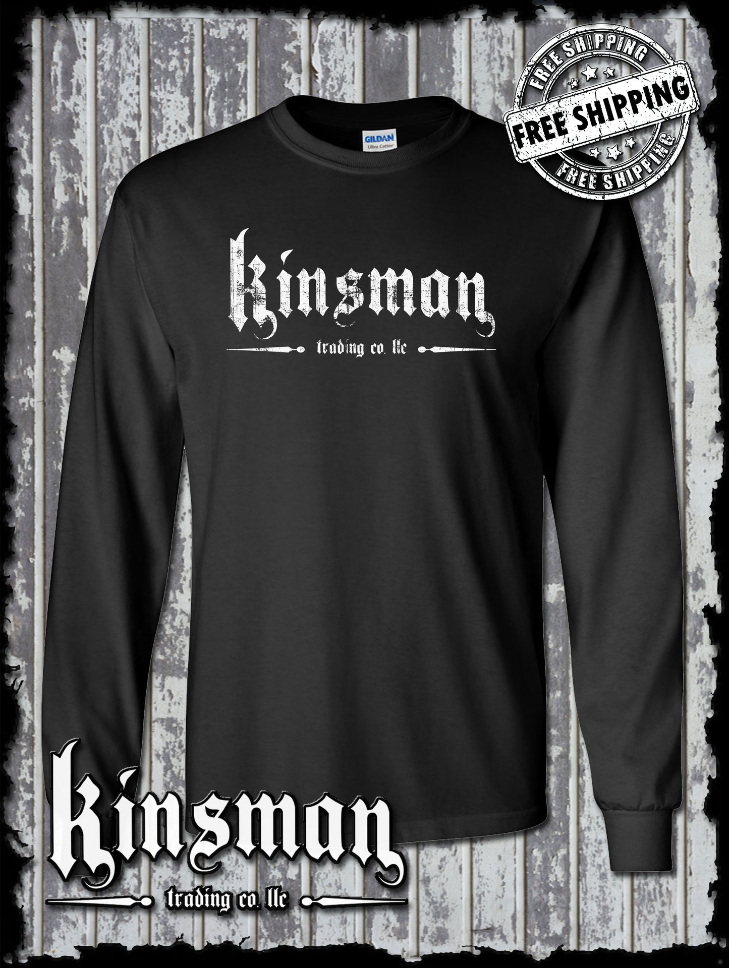 Kinsman Trading Co. LLC Logo Long Sleeve T-Shirt