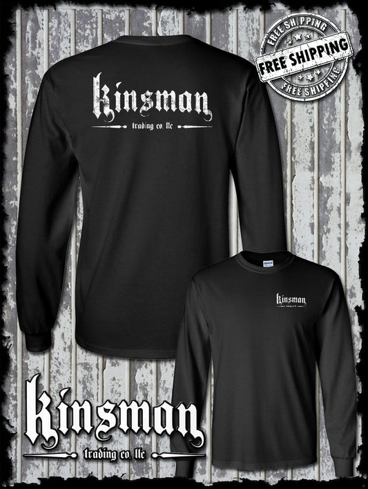 Kinsman Trading Co. LLC Logo 2-Sided Long Sleeve T-Shirt
