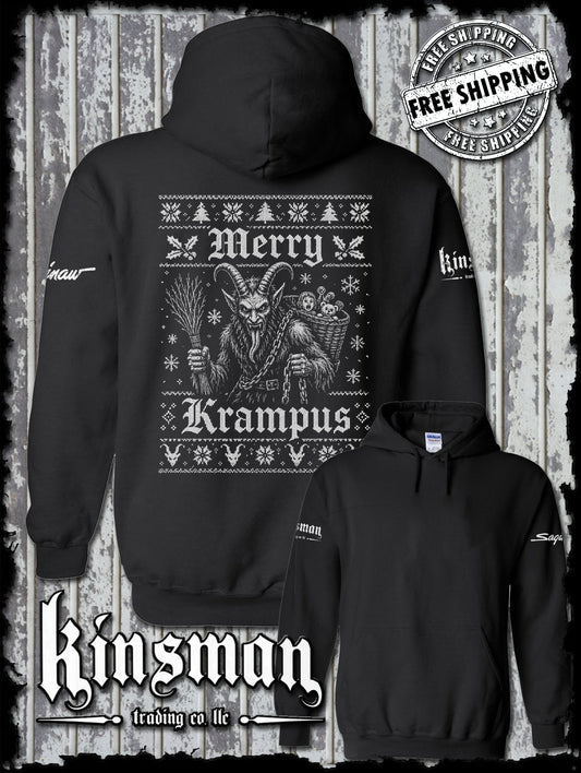 Merry Krampus Christmas Hoodie / Sweatshirt