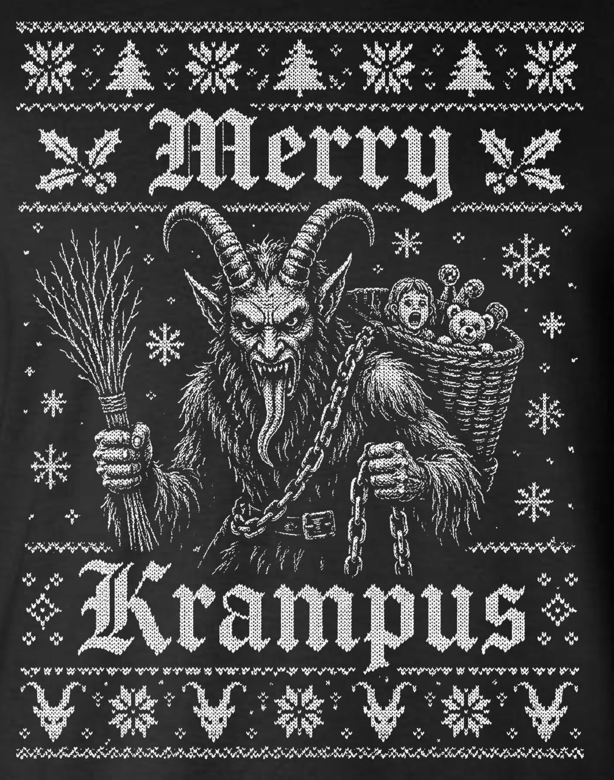 Merry Krampus Christmas Long Sleeve T-Shirt