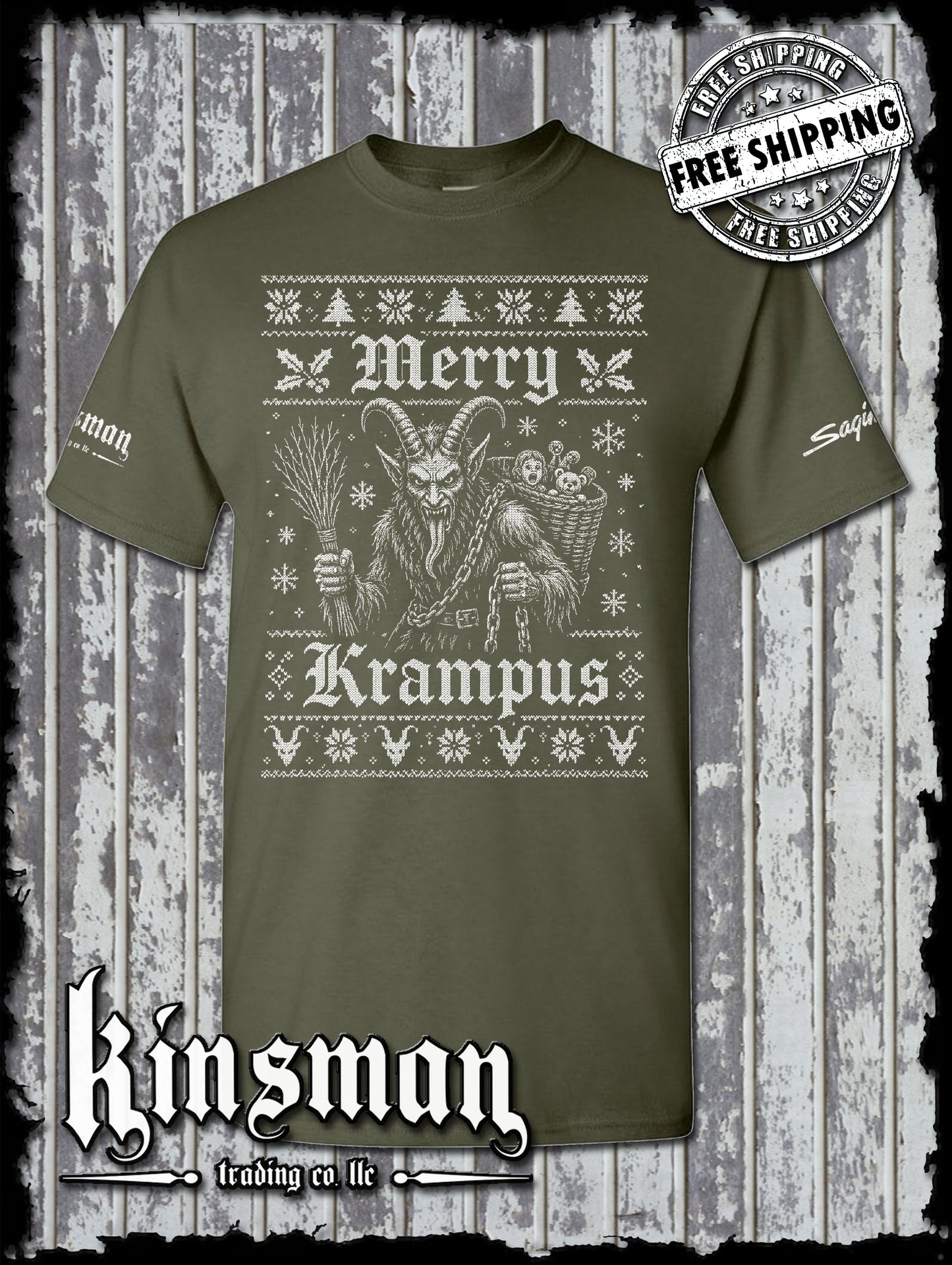Merry Krampus Christmas T-Shirt