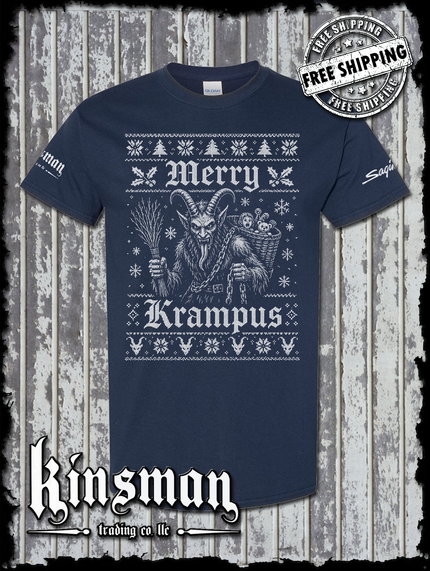 Merry Krampus Christmas T-Shirt