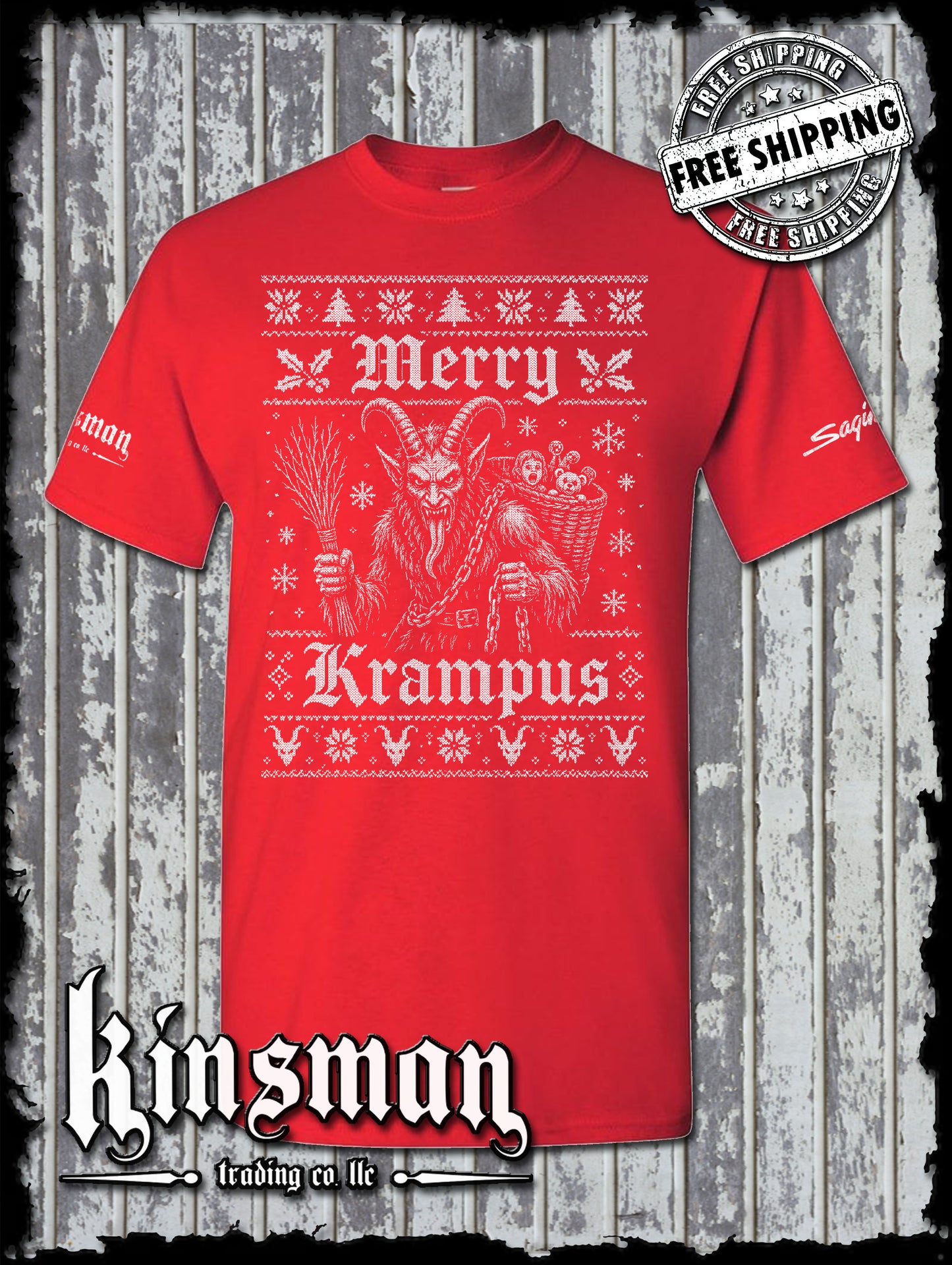 Merry Krampus Christmas T-Shirt