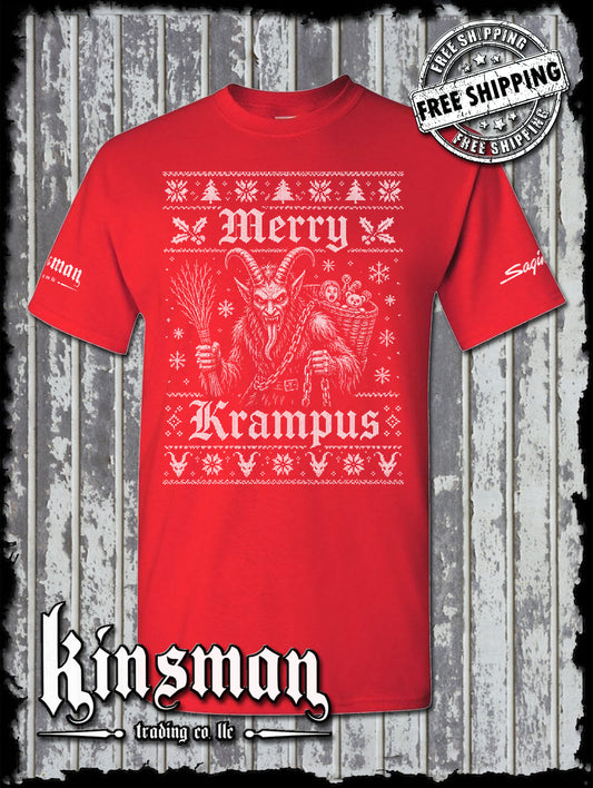 Merry Krampus Christmas T-Shirt