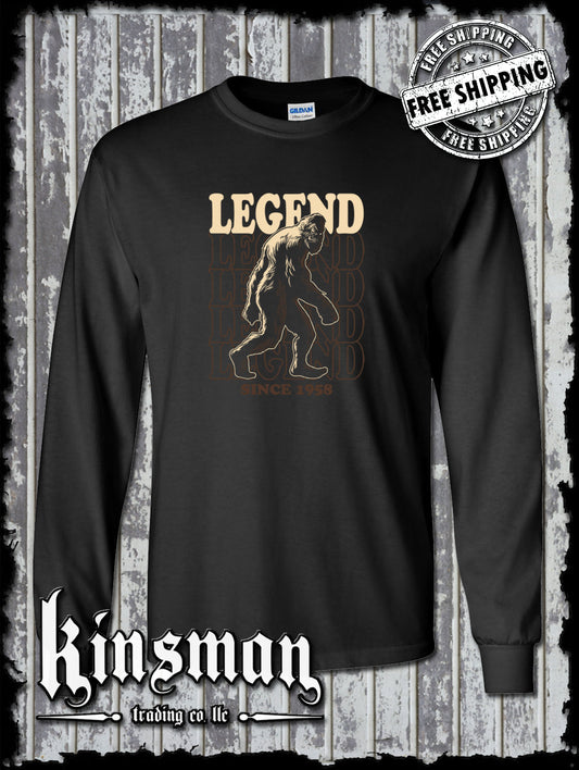 Bigfoot Legend Stacked Long Sleeve T-Shirt