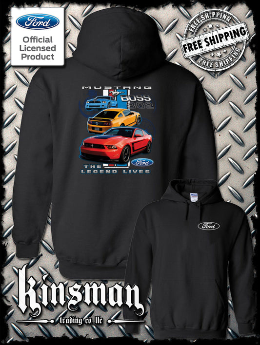 Ford Mustang The Legend Lives Hoodie / Sweatshirt Boss 302