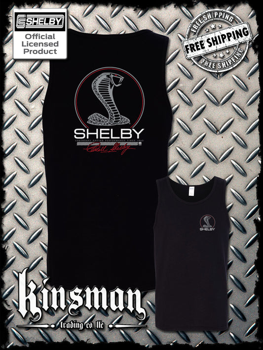 Carroll Shelby Cobra Legendary Racing 2-Sided Tank Top T-Shirt