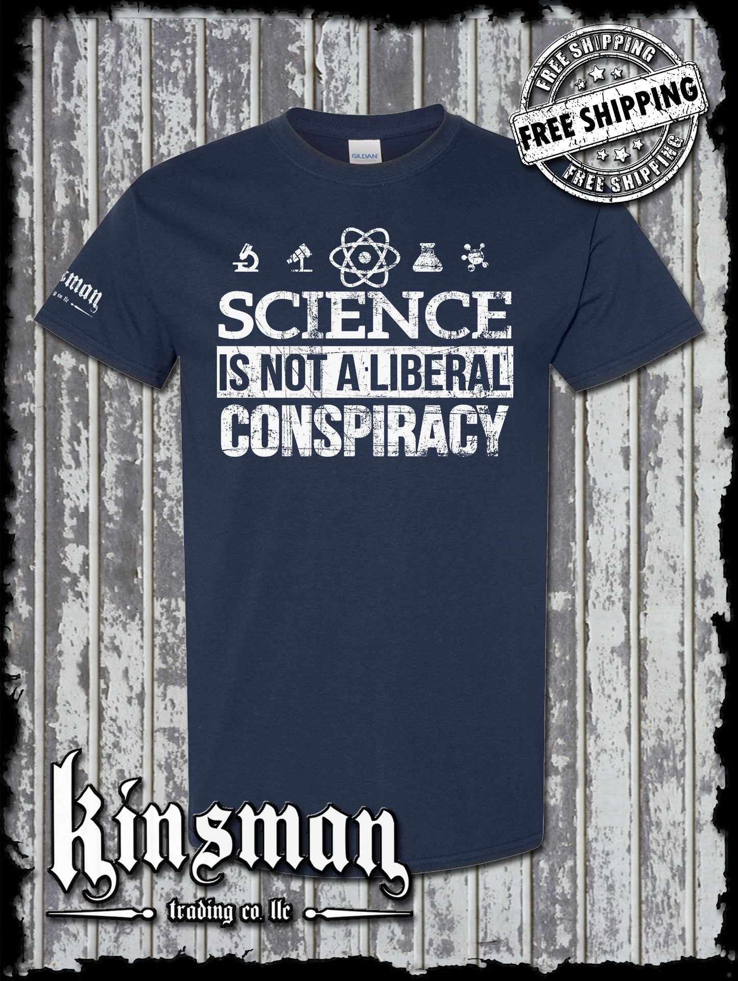 Science Is NOT a LIBERAL CONSPIRACY T-Shirt