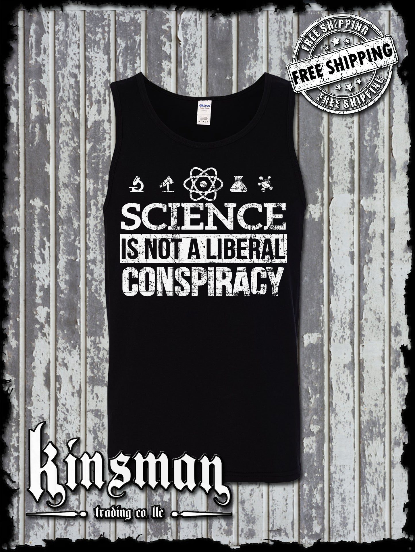 Science Is NOT a LIBERAL CONSPIRACY Tank Top T-Shirt
