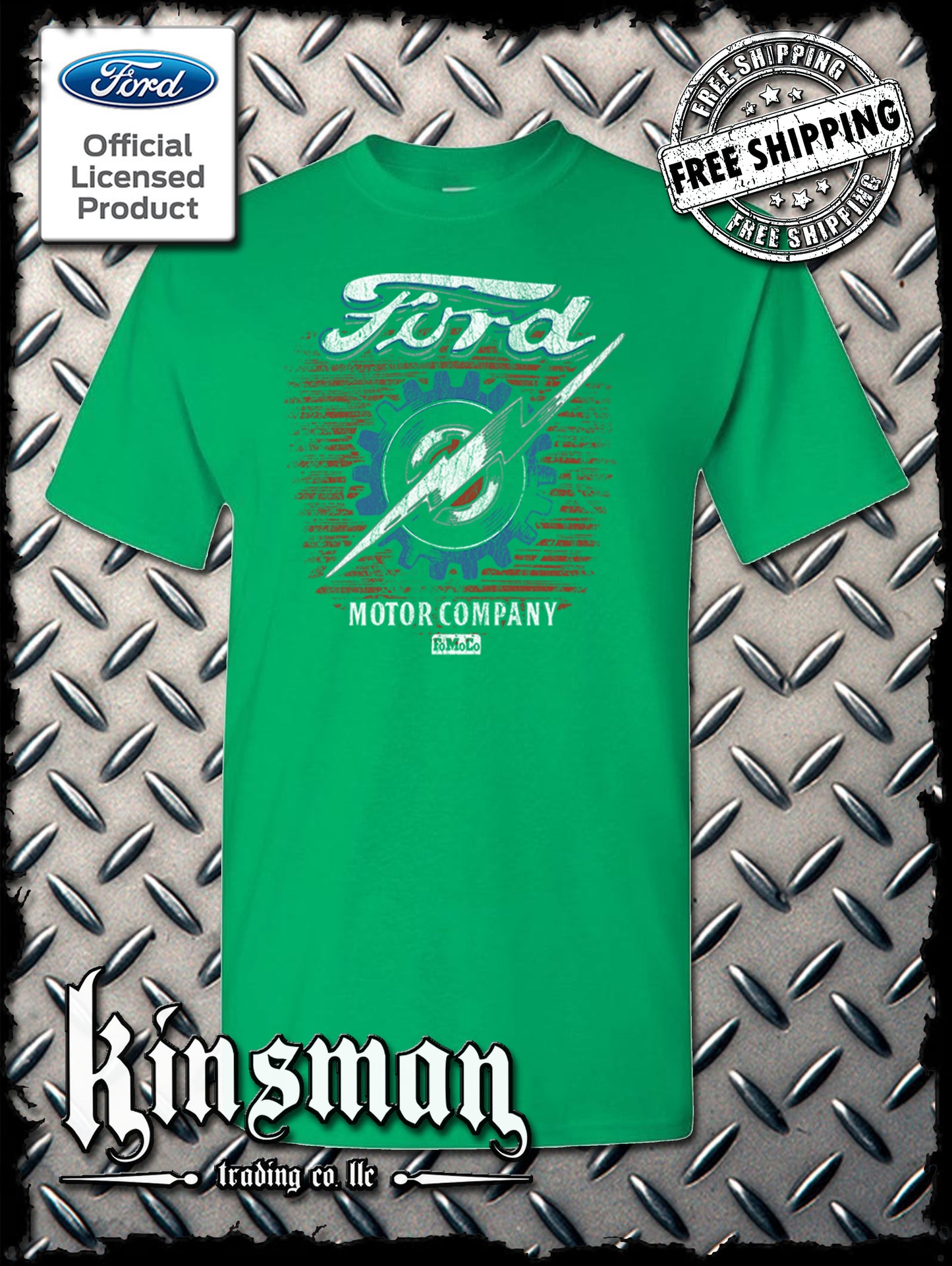 Ford Motor Company Lightning Logo T-Shirt - Official Licensed Product