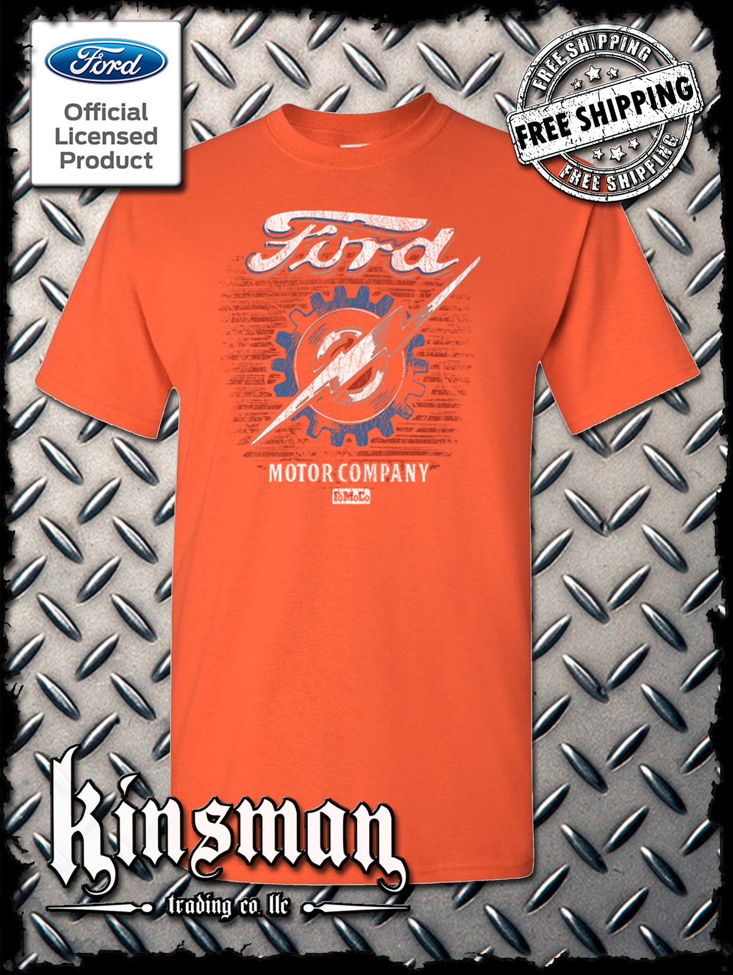 Ford Motor Company Lightning Logo T-Shirt - Official Licensed Product